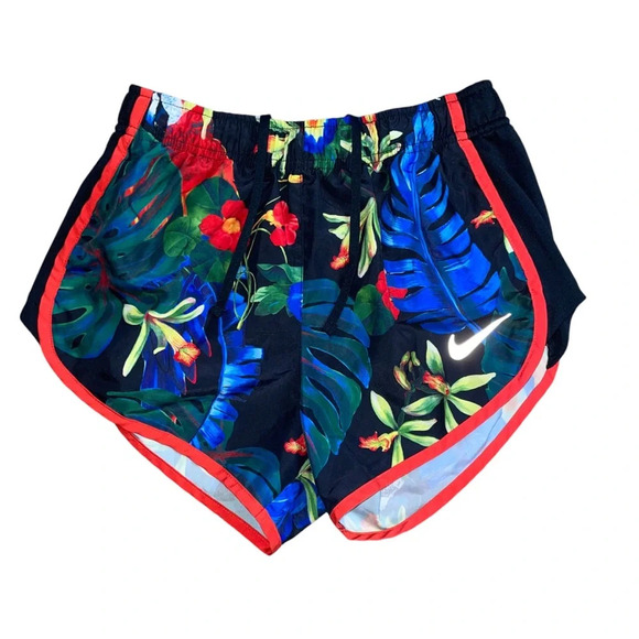 NIKE DRI-FIT Tempo Floral Running Shorts Women’s Size XS Sporty Active Workout - Picture 1 of 10